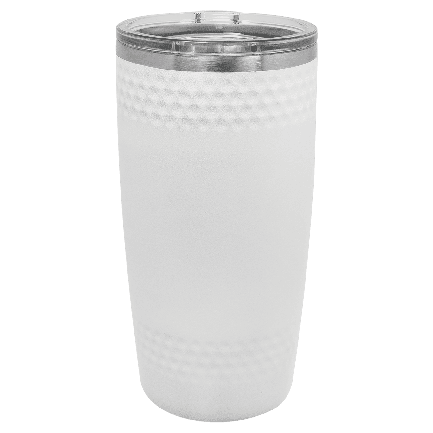 Golf Tumbler - White/Pink with Golf Ball Dimple Texture