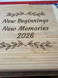 Personalized engraved wooden cutting board