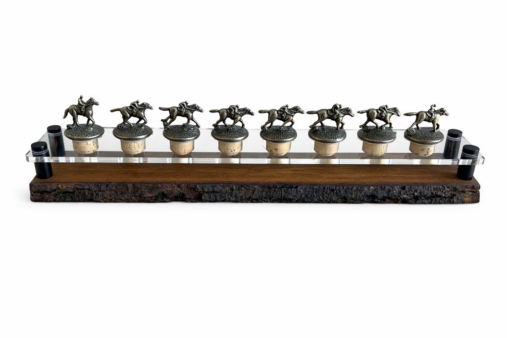 Custom Blanton's Bourbon Stopper Display Stand (Live Edge) FREE SHIPPING