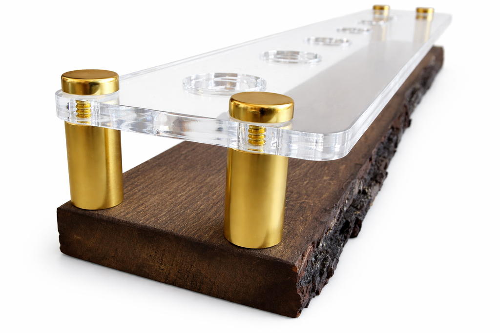 Custom Blanton's Bourbon Stopper Display Stand (Live Edge) FREE SHIPPING