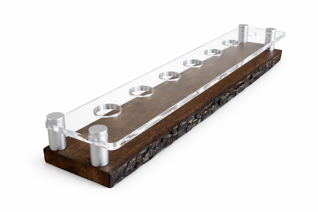 Custom Blanton's Bourbon Stopper Display Stand (Live Edge) FREE SHIPPING