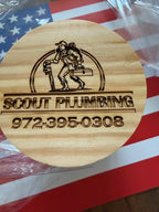 Personalized engraved candle - personal or corporate gift item